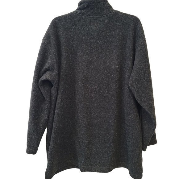 Victoria Secret Country Womens Size Medium‎ Grey Half Zip Embroidered Pullover - Picture 5 of 5